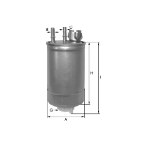 FİL ZP 05 AF MUSLUKLU ATOM MAZOT FİLTRESİ M16X1.5 - M8X1.25