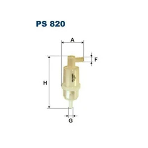 FİLTRON PS 820 HORTUM ÜSTÜ DİRSEKLİ YAKIT FİLTRESİ